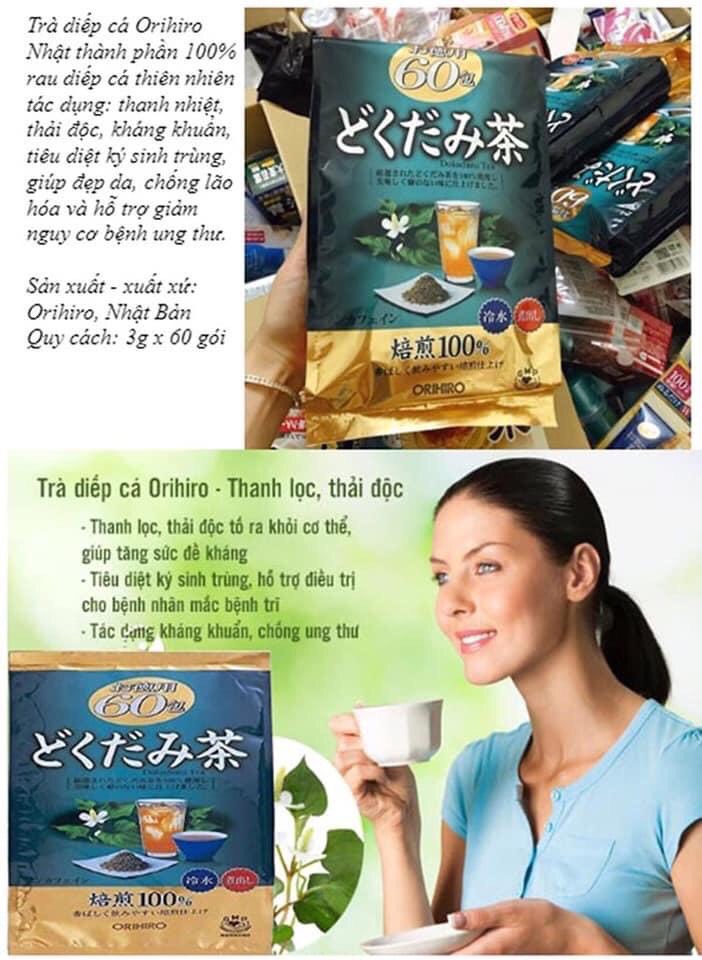 Trà diếp cá Orihiro Nhật Bản ( 60 túi nhỏ)