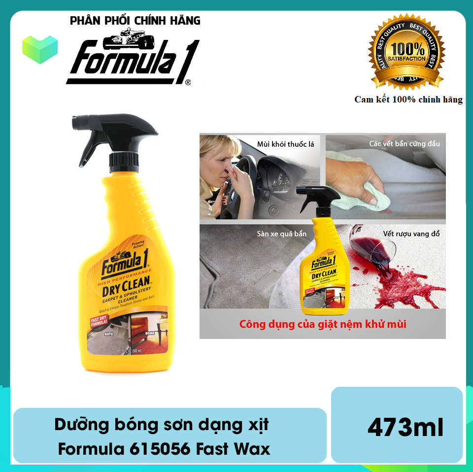 Giặt nệm khử mùi dạng xịt FORMULA 1 615150 592ml  Hàng Mỹ