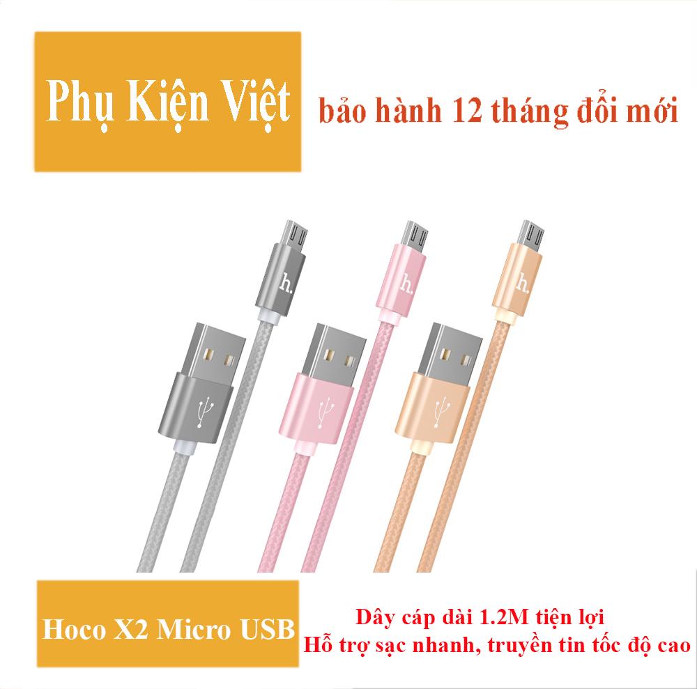 [HCM]Cáp sạc Micro USB Hoco X2 dài 1.2M dây dù