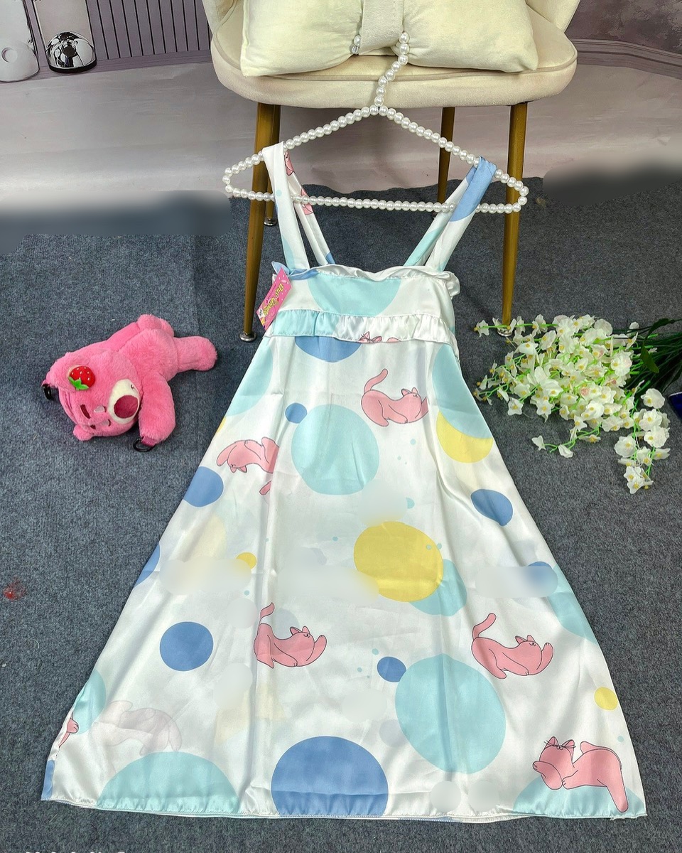 Đầm Lụa Satin Freesize Dưới 65kg