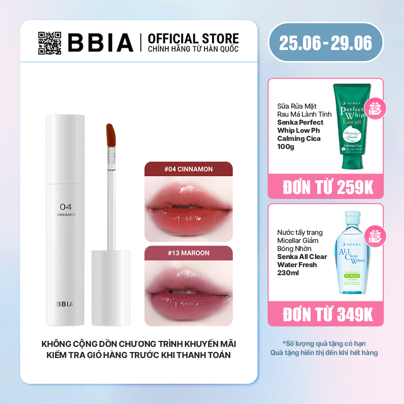 Son tint bóng BBIA Glow Lip Tint 3.2g
