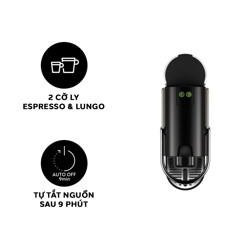 [CHÍNH HÃNG]Máy Pha Cà Phê Viên Nén Delonghi Nespresso Inissia, Delonghi Nespresso Coffee Maker, Máy Pha Cafe, Espresso, Capuccino, Máy Pha Cà Phê Gia Đình, Văn Phòng, Áp Suất 19Bar, Dung Tích 700ml, Nhập Đức, Bảo Hành 12 Tháng