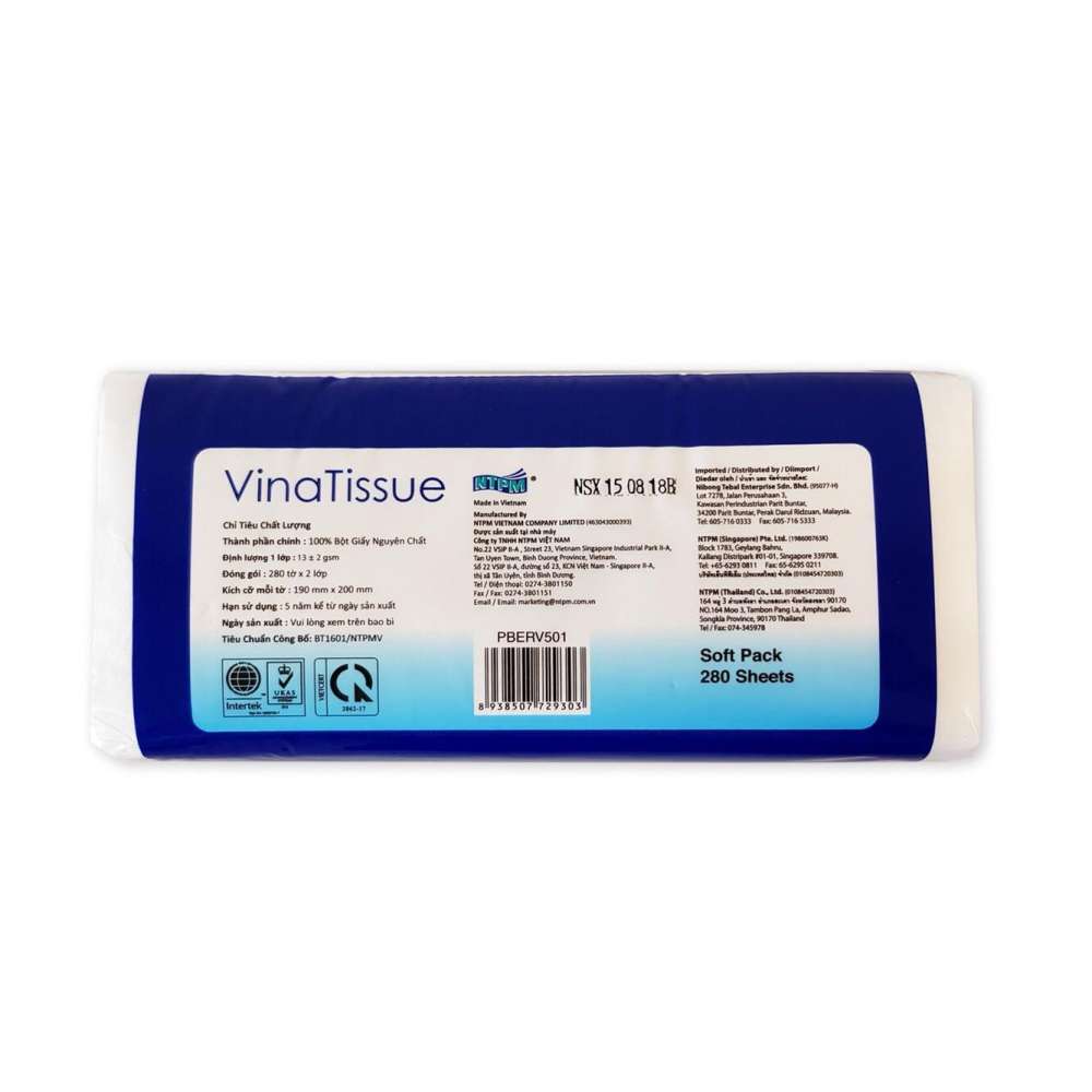 Khăn giấy lụa rút Vinatissue 280 tờ