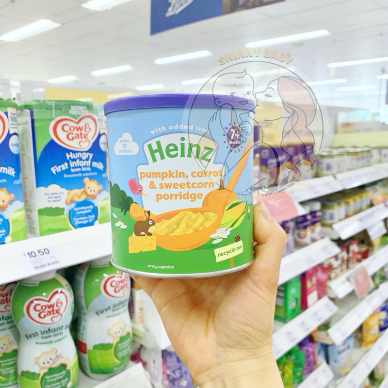 Bột ăn dặm Heinz Anh cho bé 6m+