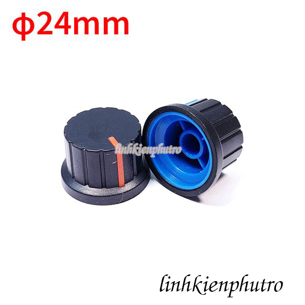 Combo 10 cái núm volume 6mm trục hoa - phi 24mm
