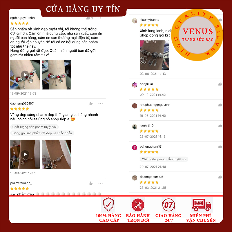 Chạm bạc cao cấp-Treo cỏ 4 lá xanh lá
