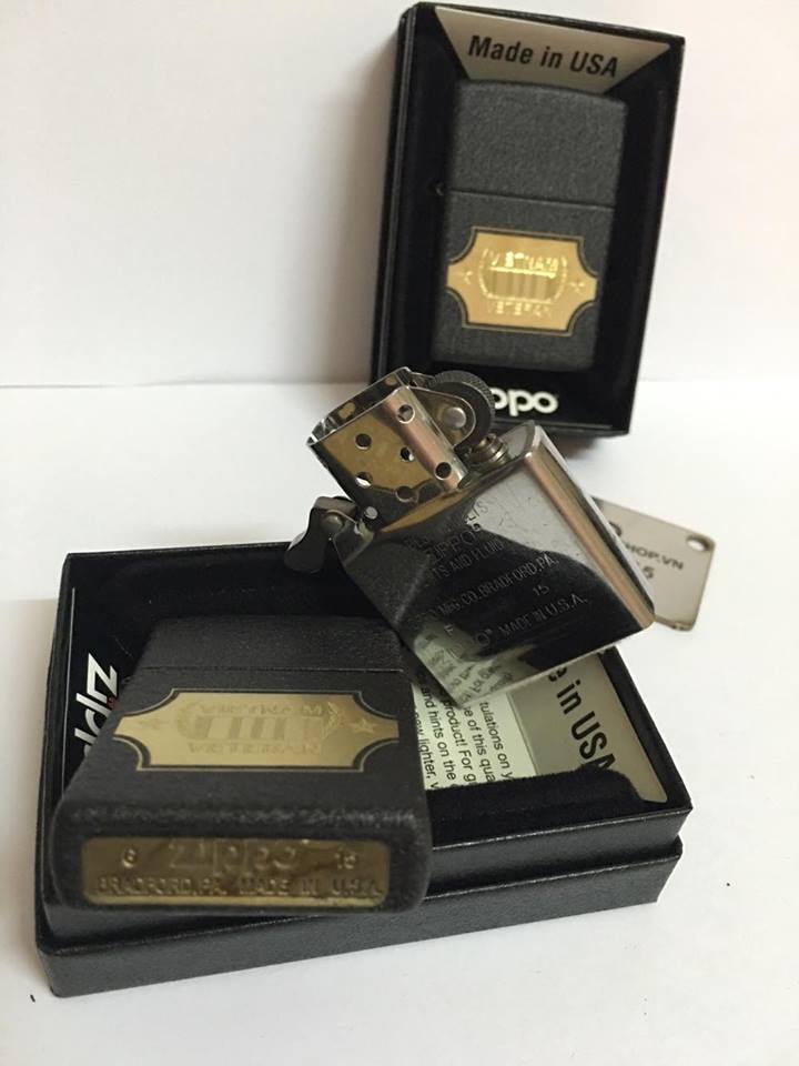 Zippo 28875 - Zippo Vietnam War Black Crackle