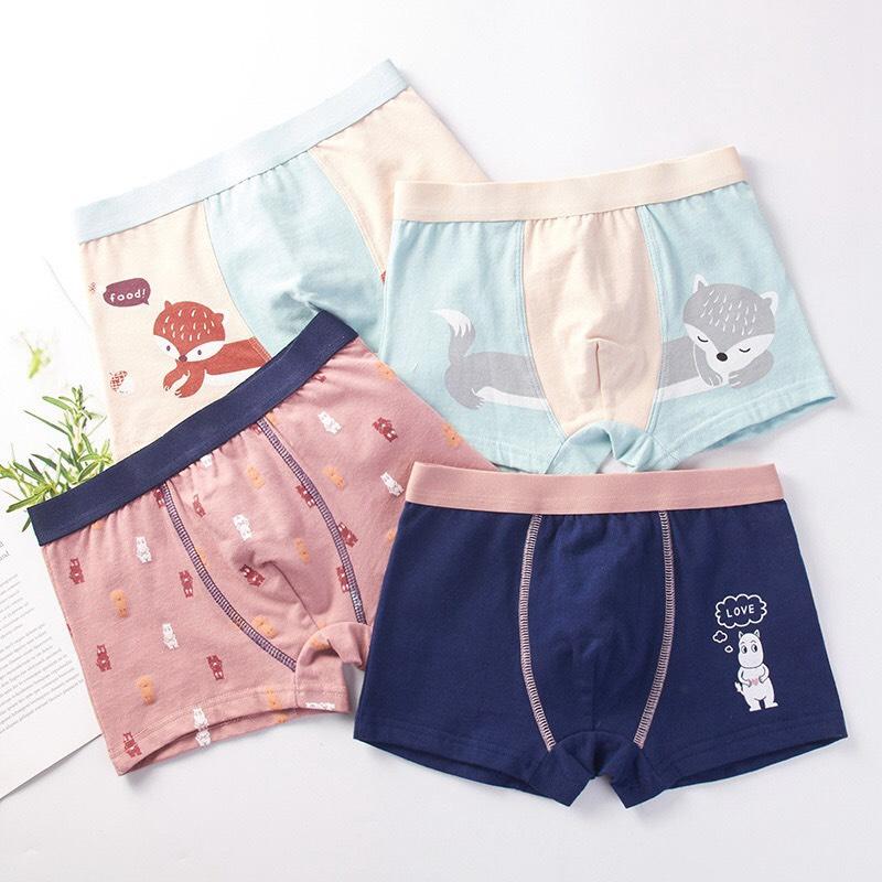 [HCM]combo 4 quần lót bé trai- size từ 7kg-45kg c7cfk