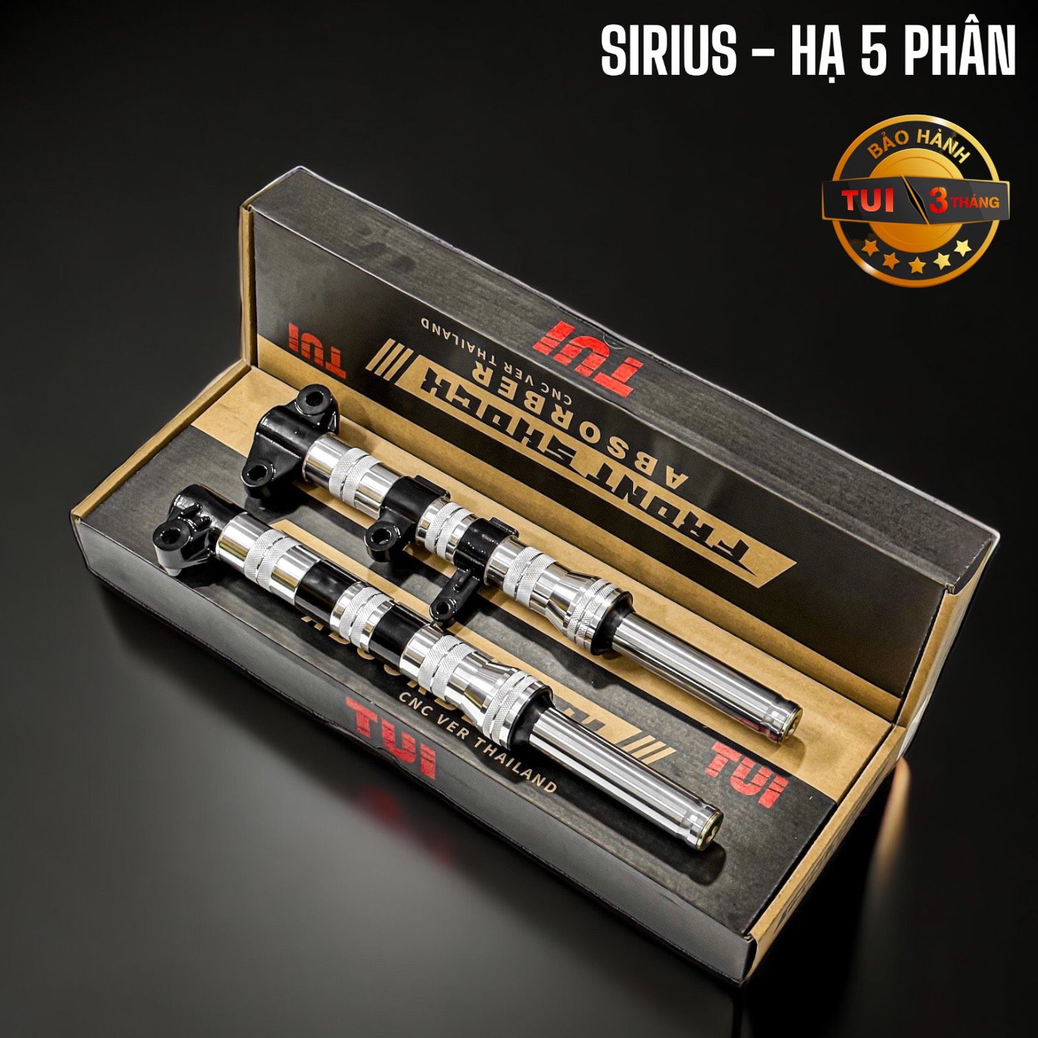 Phuộc phay cnc TUI Racing cho Sirius 50/110