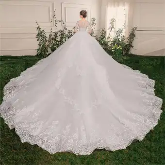 Sunais Free Shipping Flash Deal Off Shoulder Long Wedding