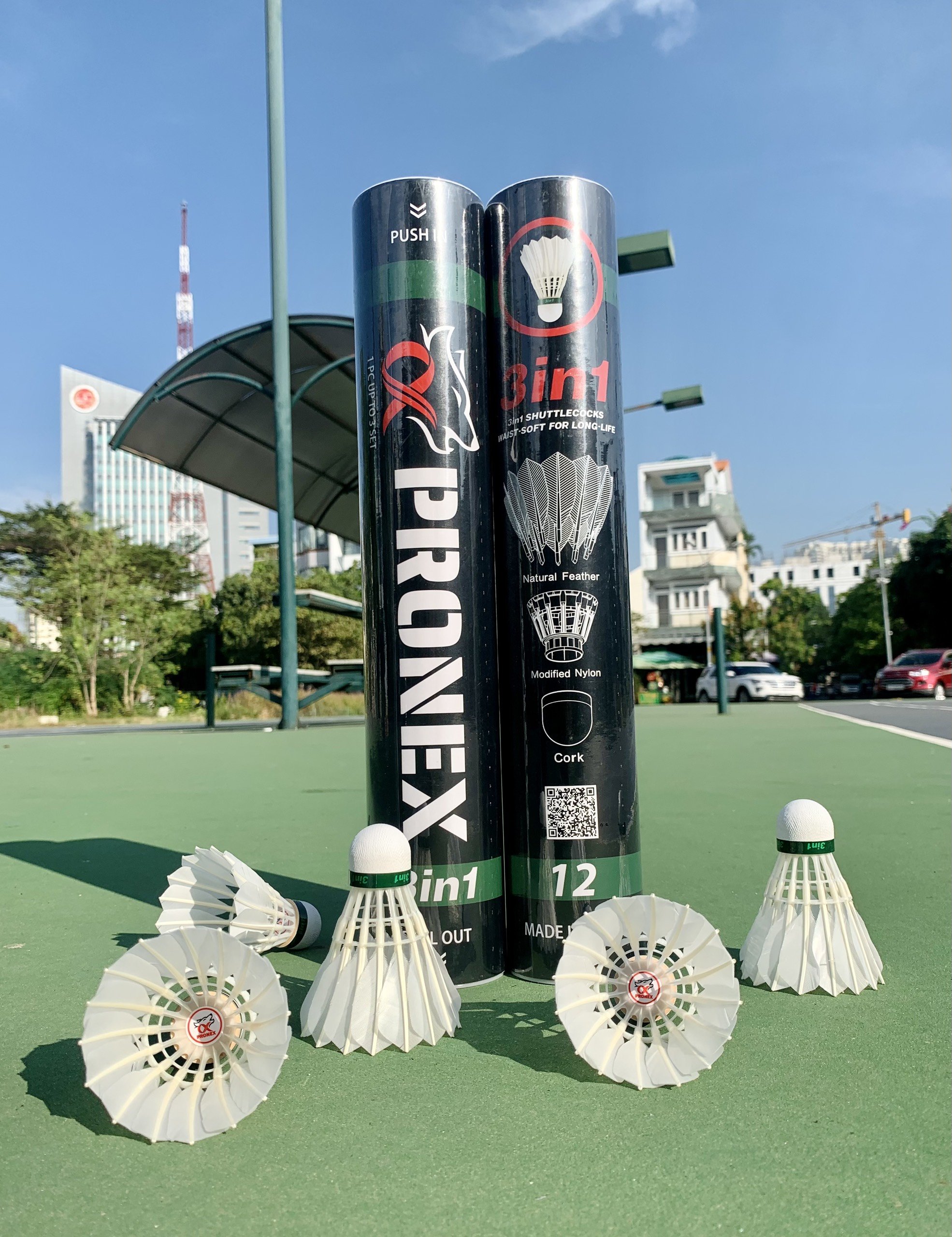 Pronex cầu lông 3 in 1 bền gấp 3 thông thường giảm gãy lông bay ổn định-bảo hành 1 đổi 1