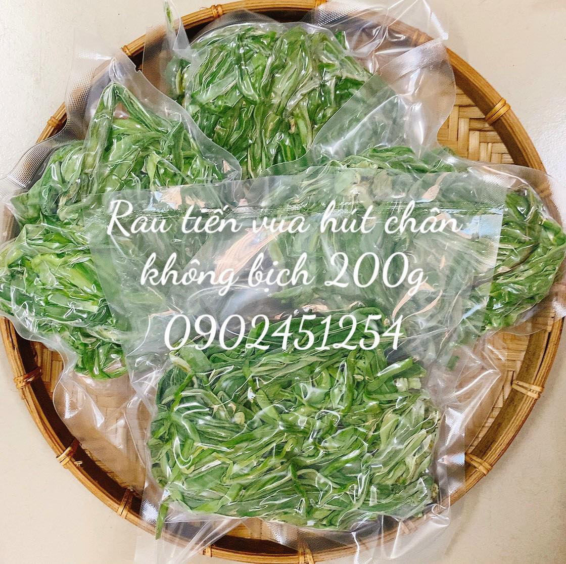 [HCM] Hút Chân Không Bịch 200g Rau Tiến Vua (Rau Cung Đình) Loại Ngon
