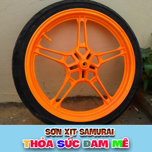 Chai sơn xịt màu cam huỳnh quang 55 Samurai