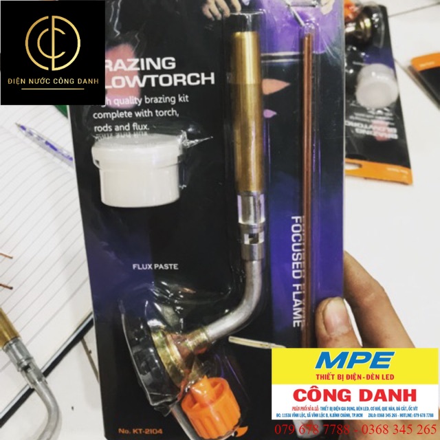 Đầu khò lửa KOVEA sử dụng bình gas mini