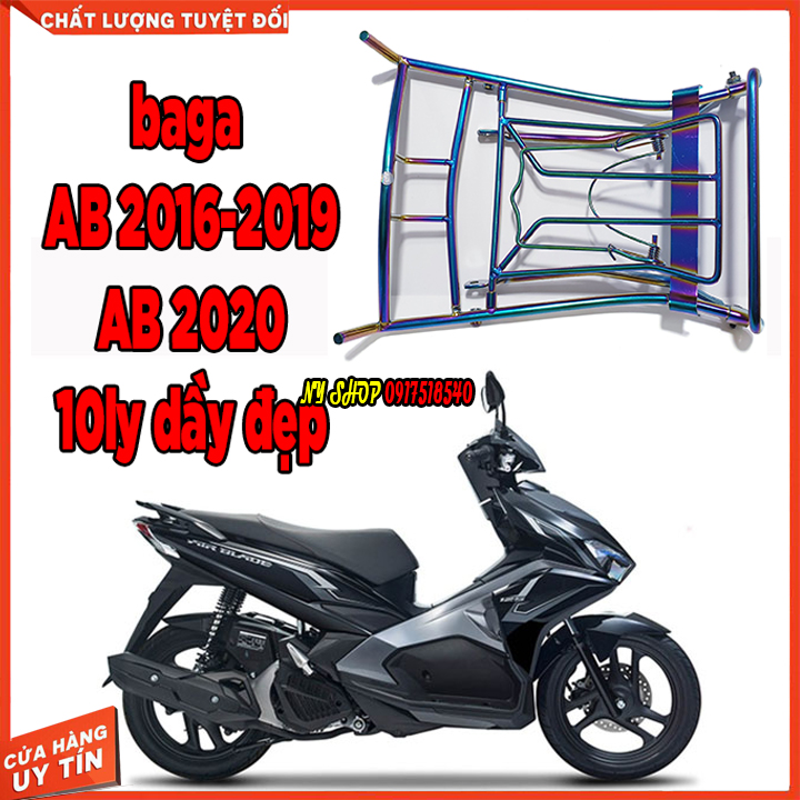BAGA AB ( AIR BLADE ) 2017 - 2019 AB 2020 - 2021 MẪU 10 LY DẦY ĐẸP