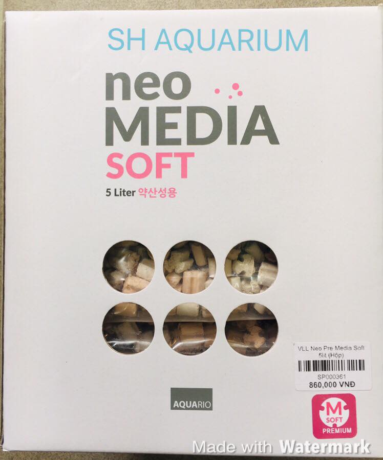 [HOÀN TIỀN 10%]VẬT LIỆU LỌC NEO MEDIA SOFT PRE 1 LIT