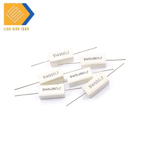 (5 con) Điện Trở Sứ 220 Ohm 5W 5%