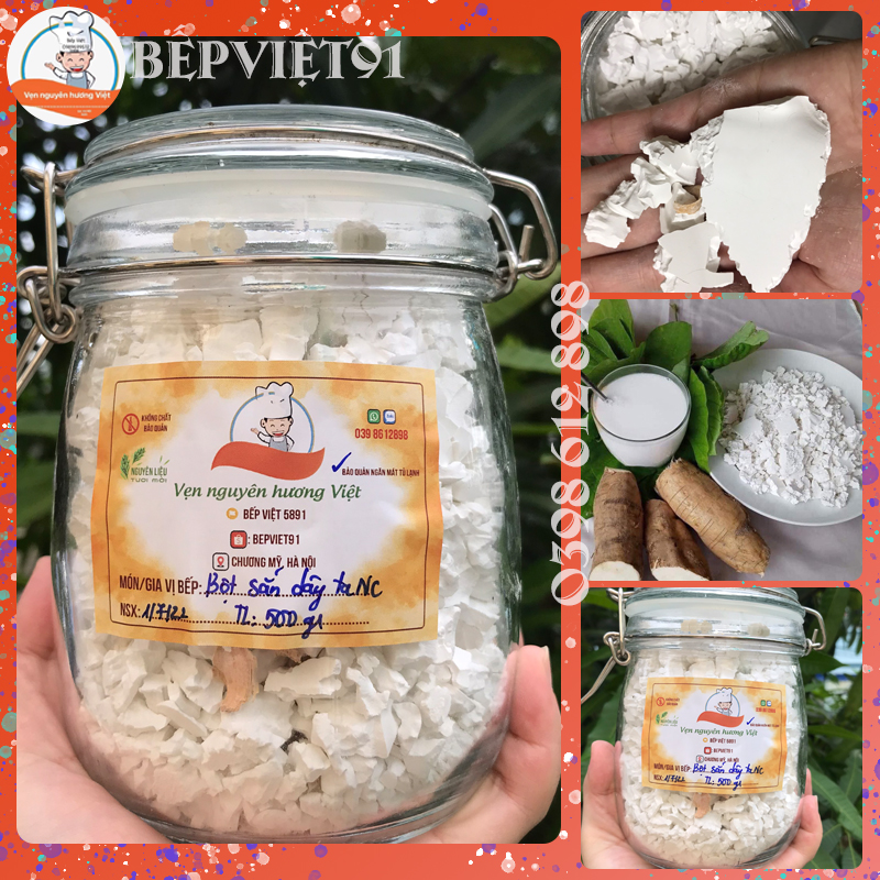 Bột Sắn Dây Ta Nguyên Chất Nhà Làm ( Không Pha Tạp )
