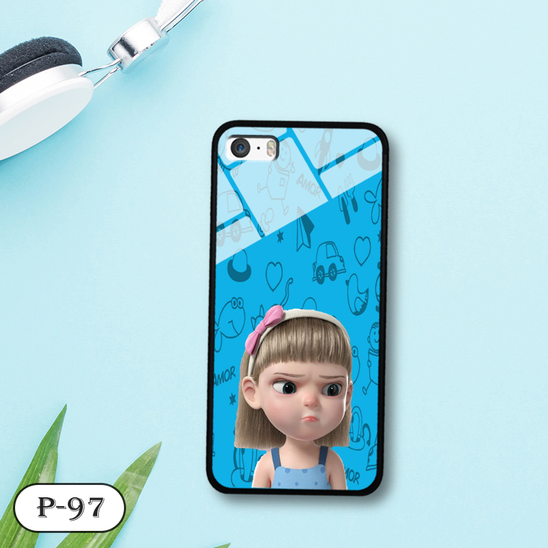 Ốp kính in hình cute IPHONE 5S