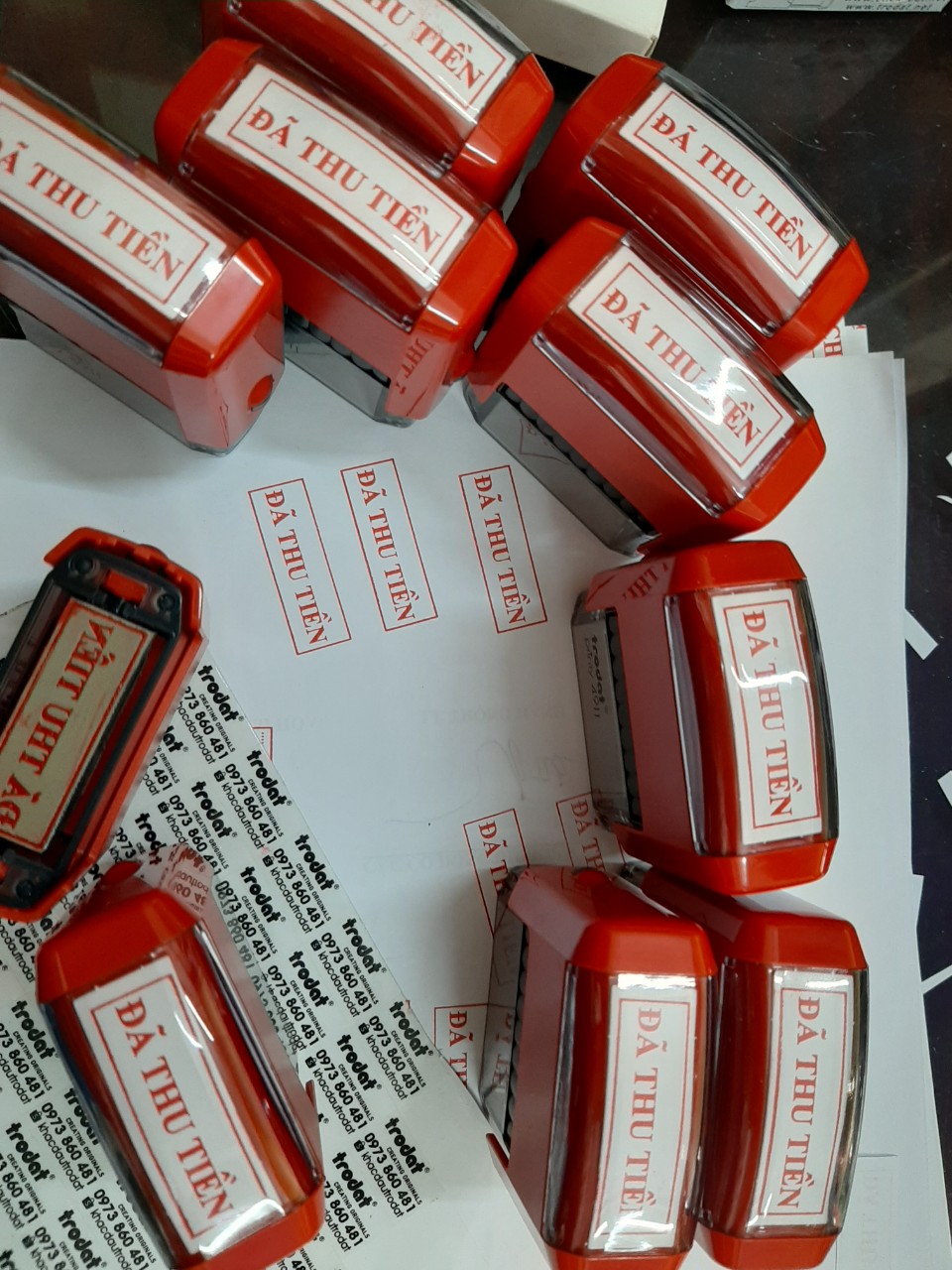 Con dấu ĐÃ THU TIỀN Trodat 4911 (Loại tốt)