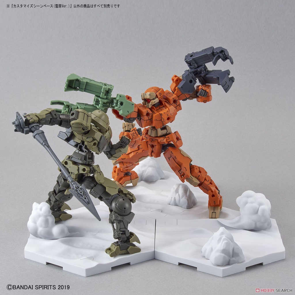 [Hoàn Tiền 10%]Mô hình lắp ráp giá đỡ trưng bày CUSTOMIZE SCENE BASE (SNOWFIELD Ver.) 03 Bandai