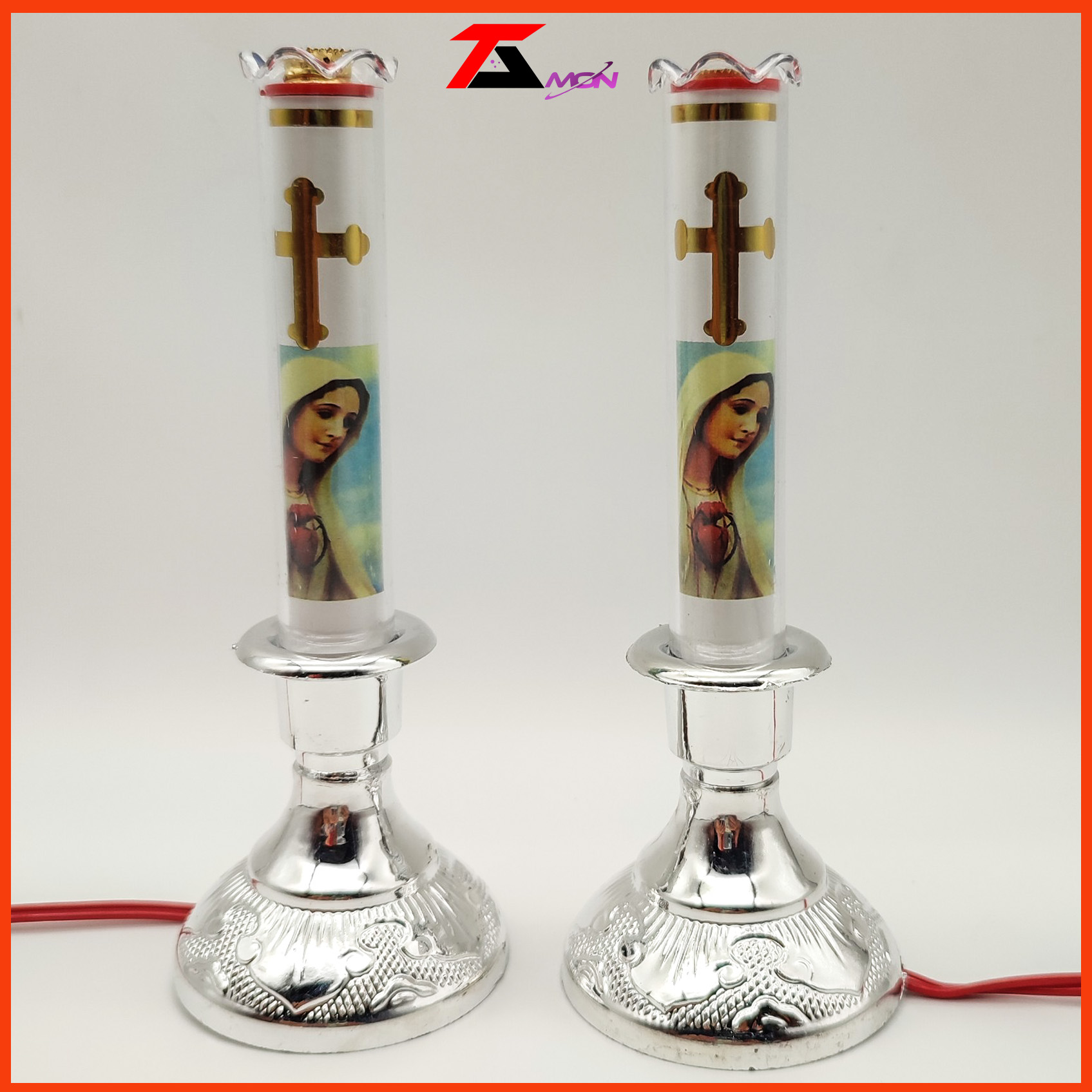 [Giá một cặp] Tặng 2 bóng đèn trái ớt + đèn nến thờ thiên chúa, đèn trưng bàn thờ chúa, gia tiên cực đẹp trang trí tủ thờ