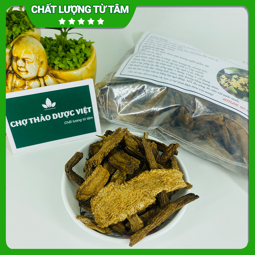 Mộc hương bắc khô 100g, thái lát mỏng, thơm, sạch, giảm đau dạ dày, đại tràng, tốt cho tiêu hóa