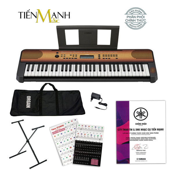 [Tặng Sticker] Bộ Đàn Organ Yamaha PRS-E360MA - Đàn, Chân, Bao, Nguồn PRS E360 E360MA - 61 Phím cảm ứng lực Keyboard - Chính Hãng