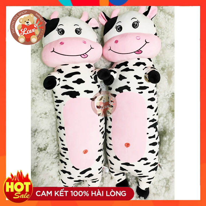 [XẢ KHO]Thú ôm - gối ôm bò sữa cao cấp - kích thước 90cm