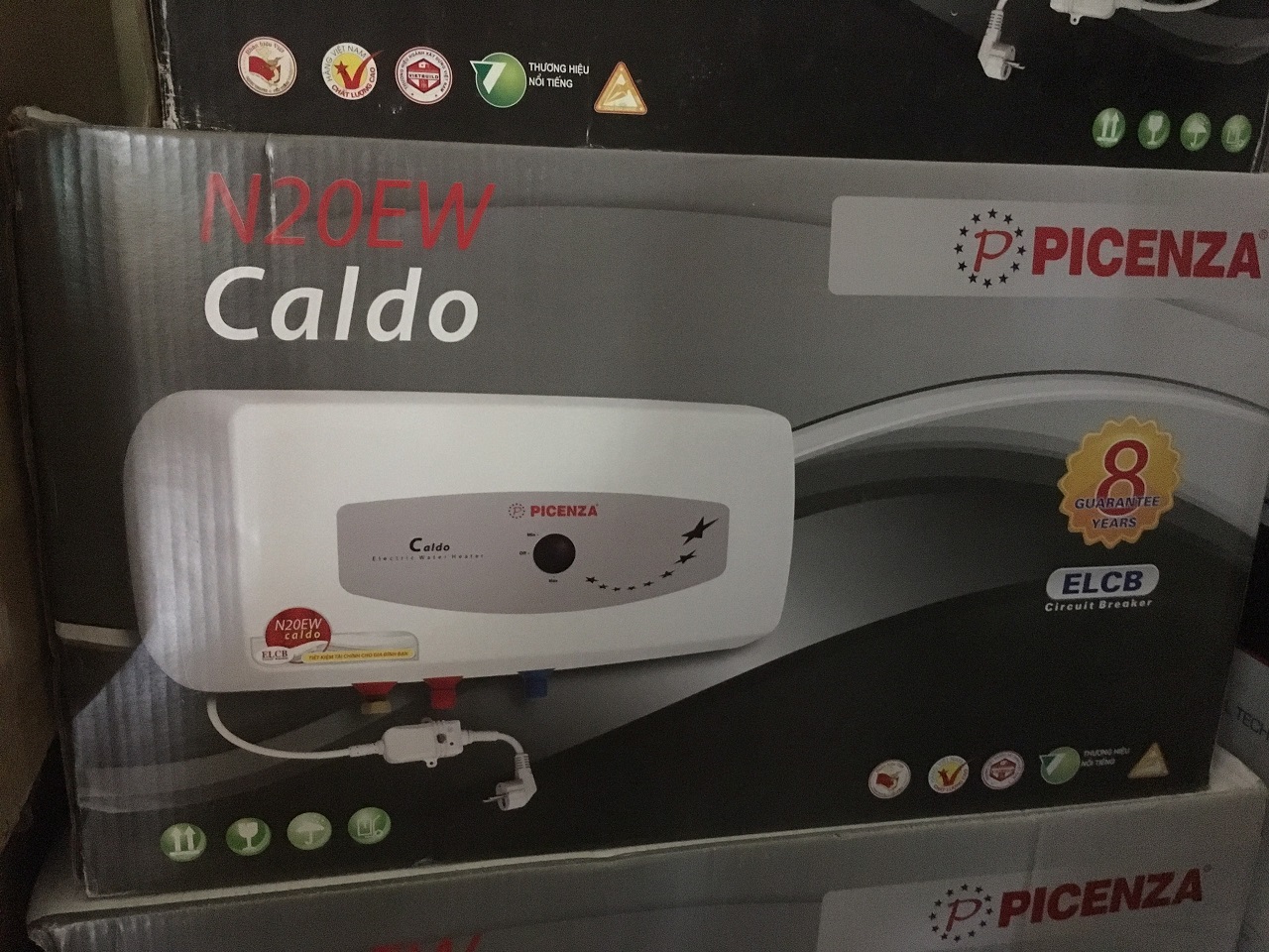 Bình nước nóng Picenza 20 lít ngang N20EW