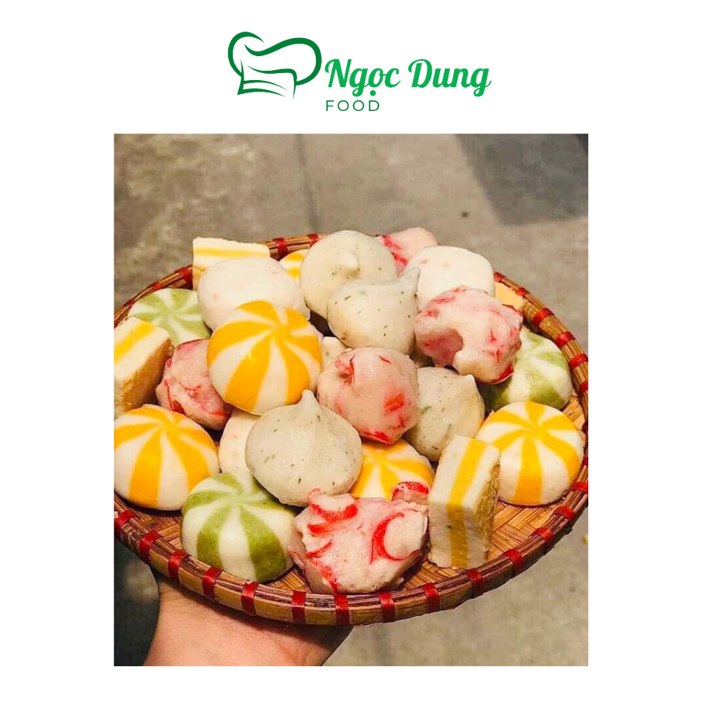 450g bánh bao thả lẩu nhân trứng cá (giao 4h tphcm)
