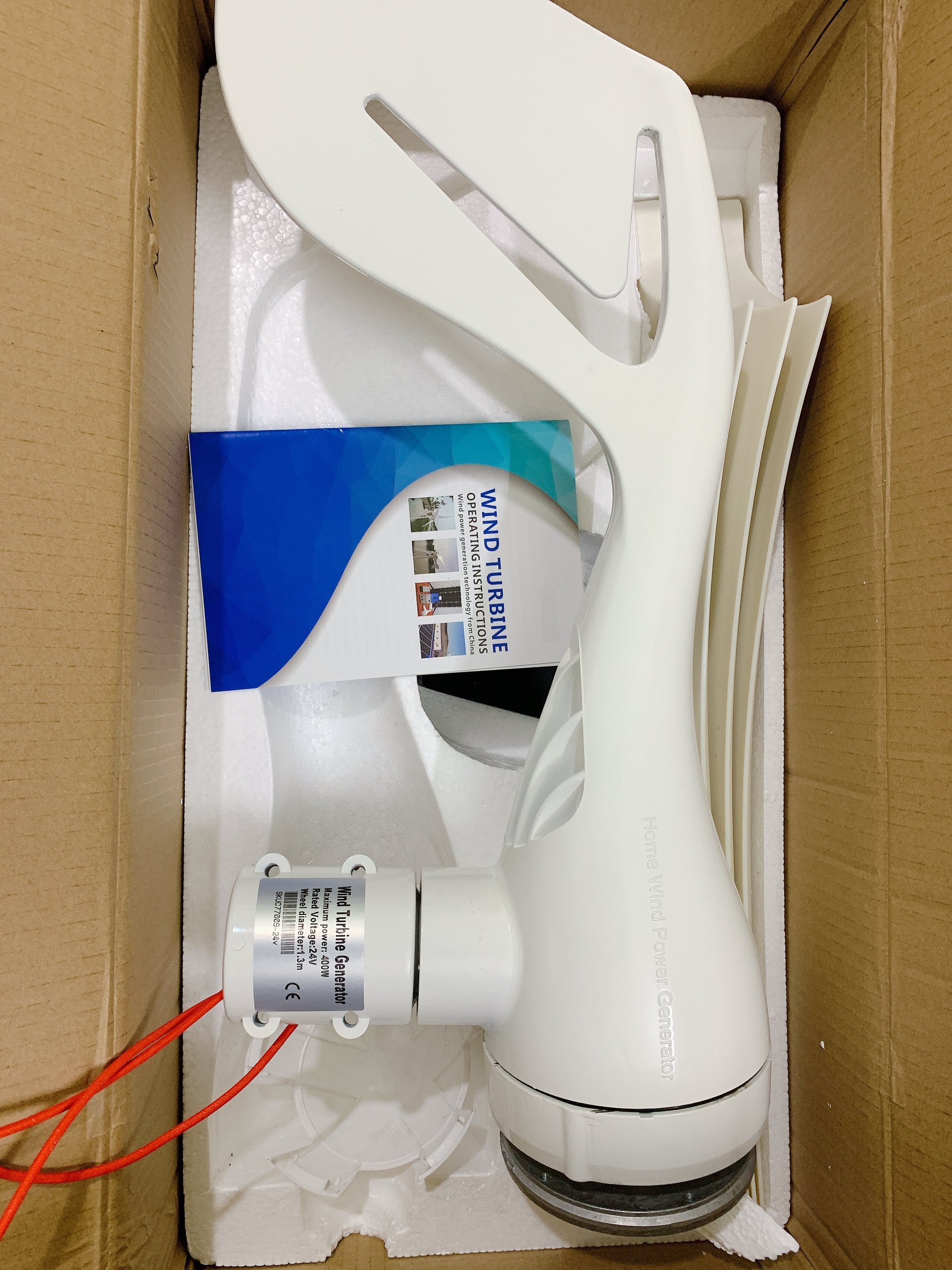 Máy phát điện gió tuabin gió 12/24v 400w