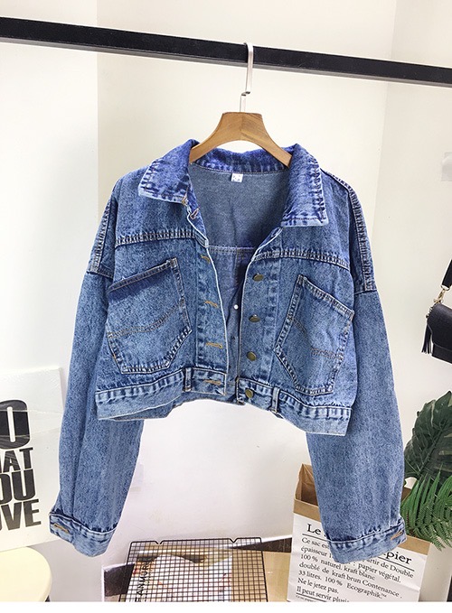 [HCM]ÁO KHOÁC JEAN NỮ NHIỀU NÚT CÁ TÍNH THỜI TRANG CAO CẤP Áo khoác denim nữ trơn