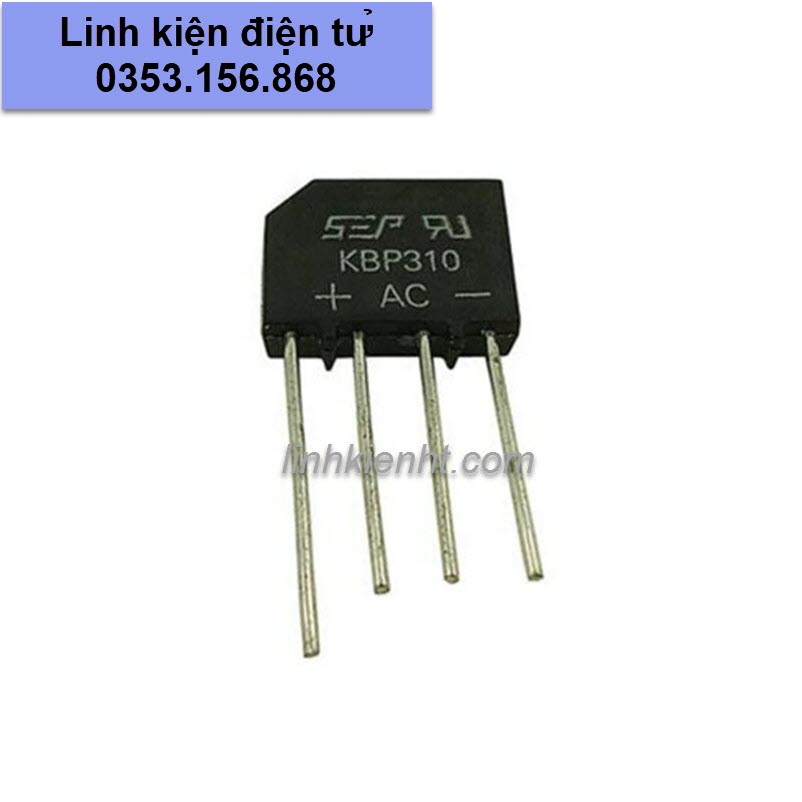 Linh kiện 15 cầu diode cầu đi ốt 3a 1000v kbp310