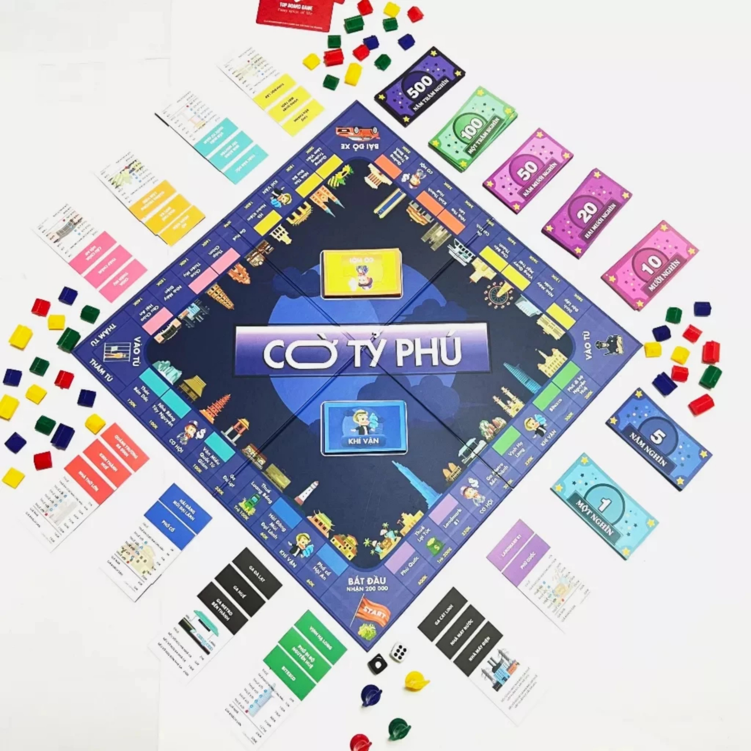 Bộ Cờ Tỷ Phú - Monopoly - Hàng Cao Cấp loại lớn