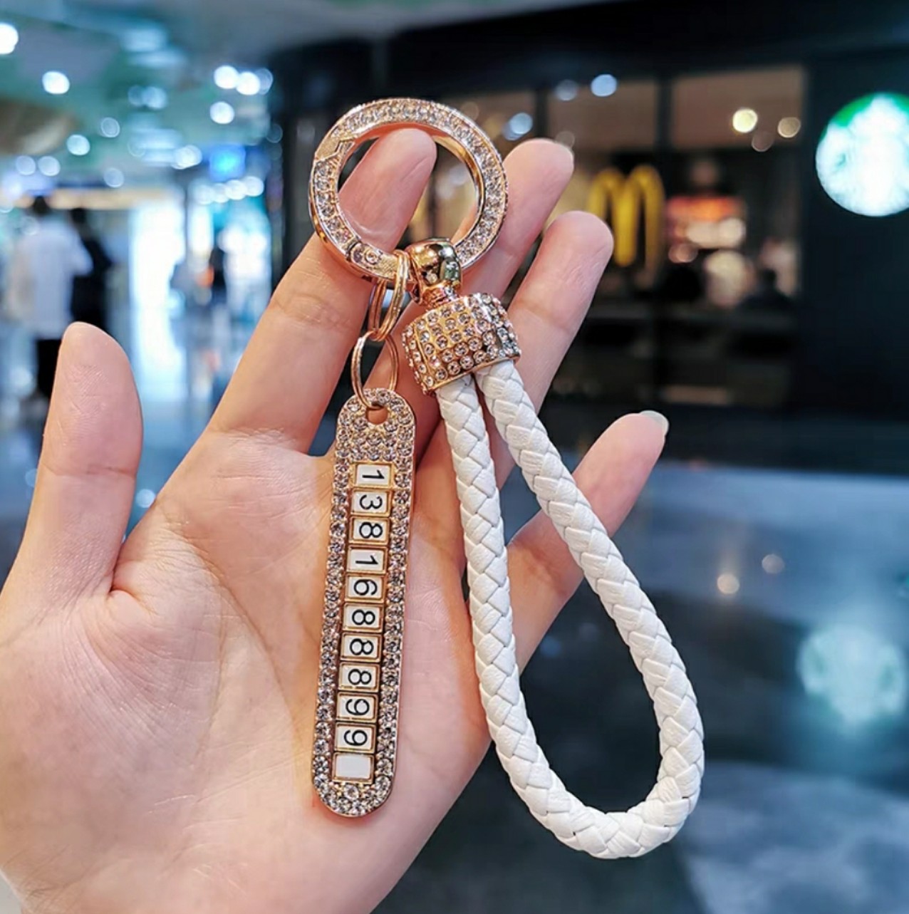Móc Khoá Kèm Bảng Số Điện Thoại Chống Thất Lạc
