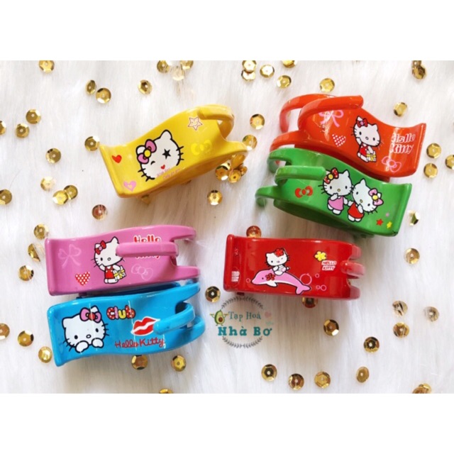 [HCM]Kẹp Tóc Càng Cua 3 Răng Hình Kitty Hàng Cao Cấp