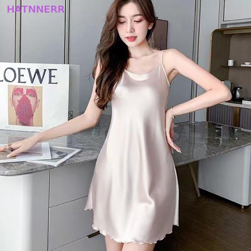◆ LJ8.14 Đồ ngủ Lụa Hai Dây Mỏng Gợi Cảm Cho Nữ FHS