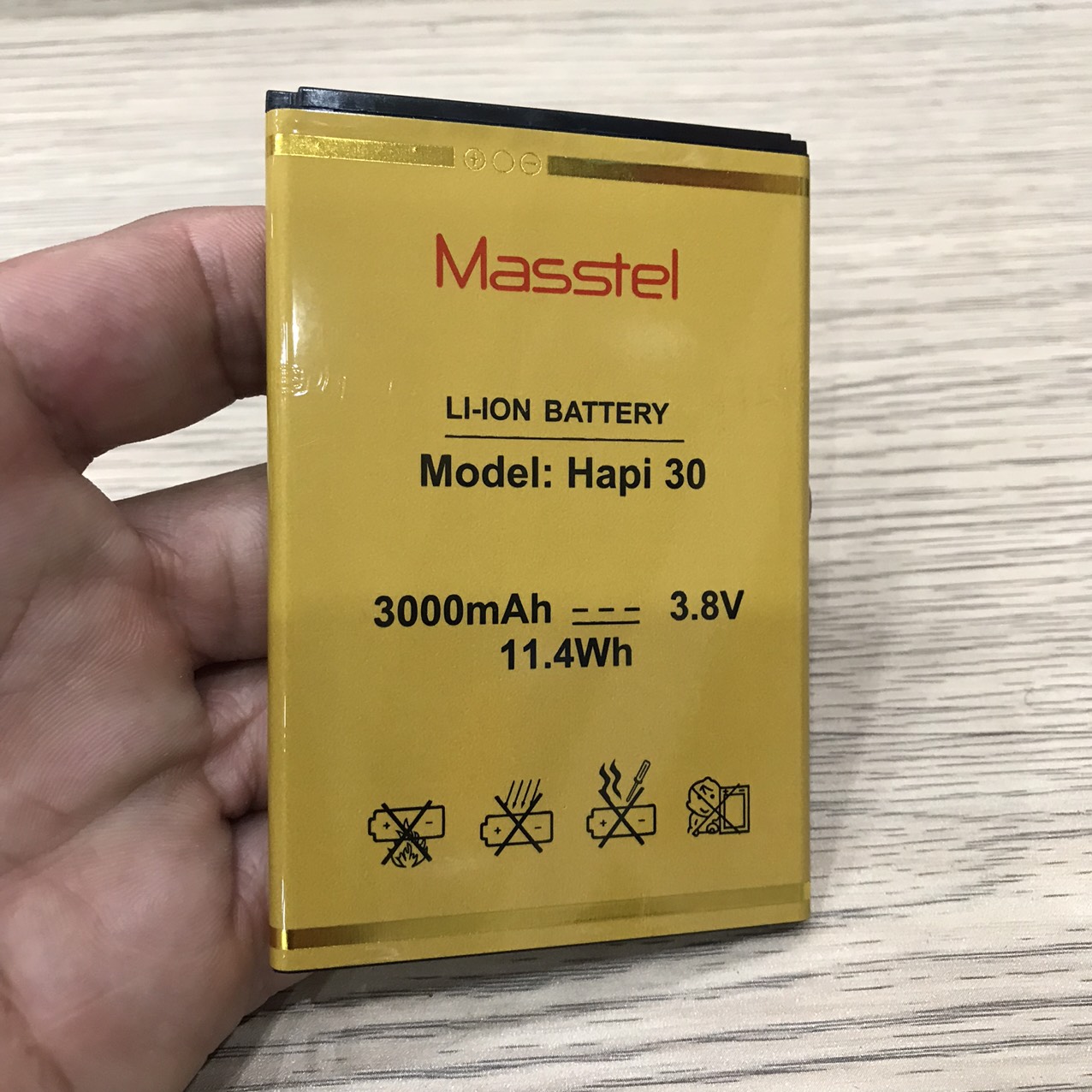 Pin masstel hapi 10 hapi 15 hapi 20 hapi 30 chính hãng kiểm tra 100% trước khi vận chuyển