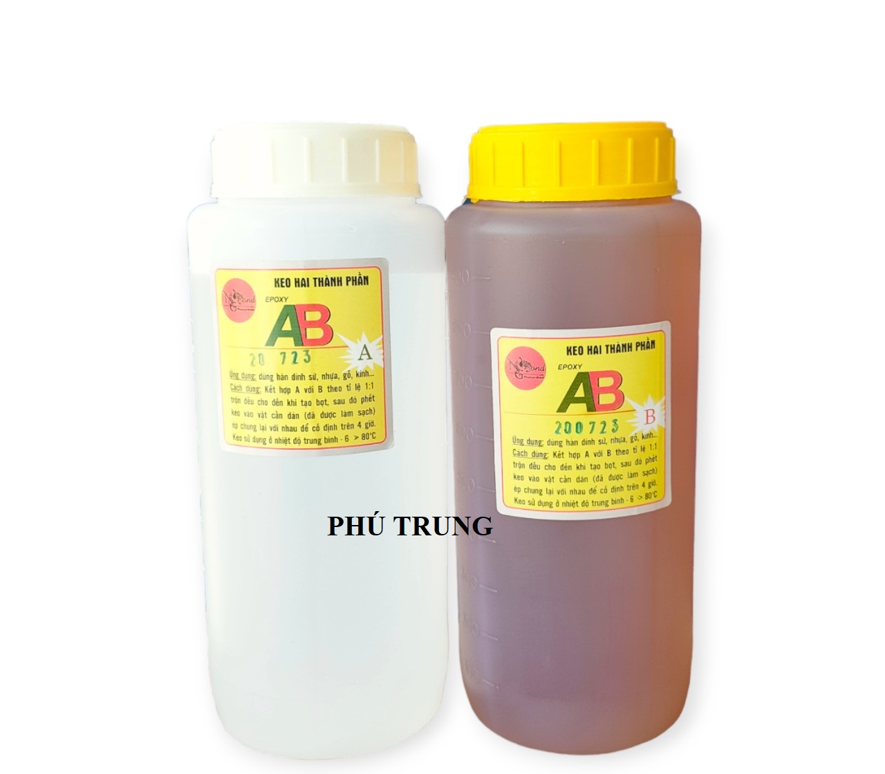 KEO DÁN GỖ 2 THÀNH PHẦN  EPOXY AB BỘ 2KG (1KGA:1KGB)