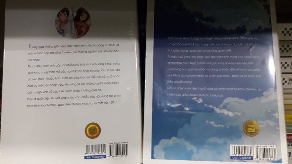 Sách - Lightnovel Your name