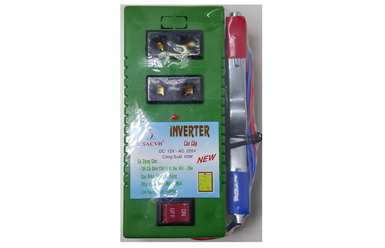 [HCM]Bộ đảo điện 12v ra 220v - ra 2 ổ cắm