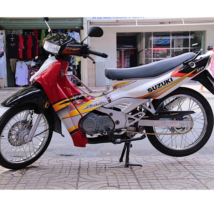 Tem rời suzuki xipo satria 2000 trắng đỏ