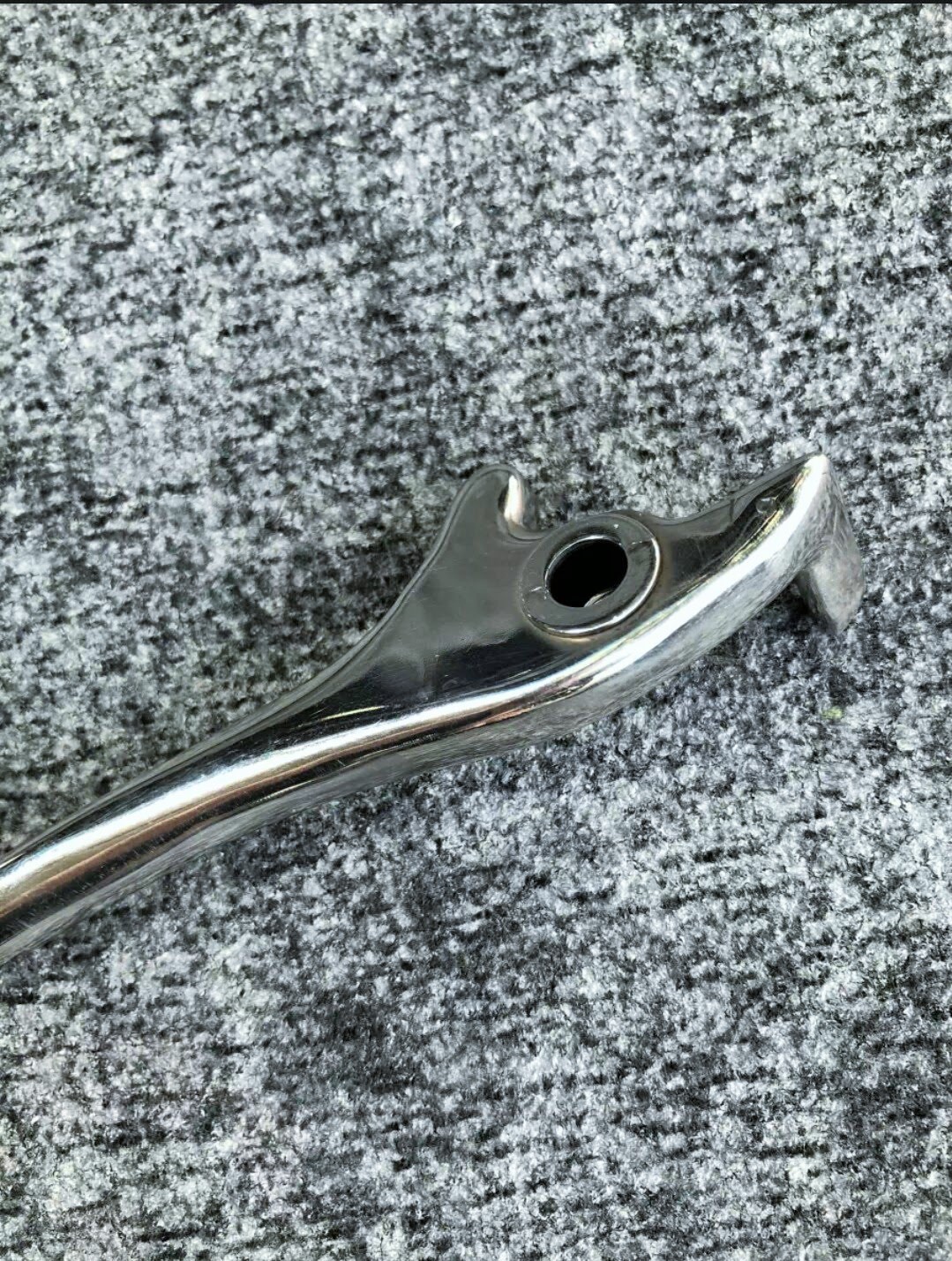 TAY THẮNG ĐĨA WAVE NHỎ INOX BÓNG SÁNG