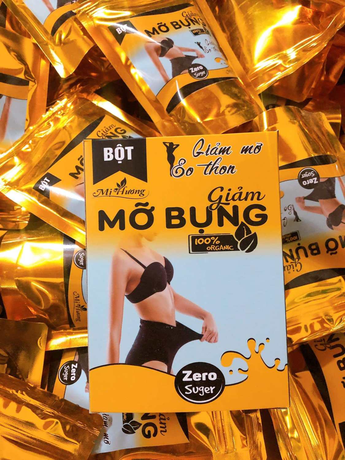 Bột Tan Mỡ Bụng Giảm Mở, Eo Thon Mị Hương