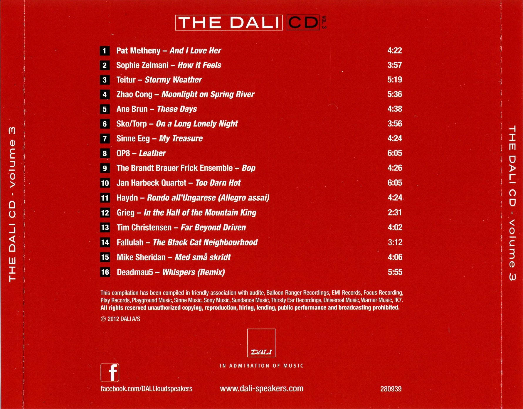 Bộ 6 đĩa CD nhạc The Dali vol 1- vol 6