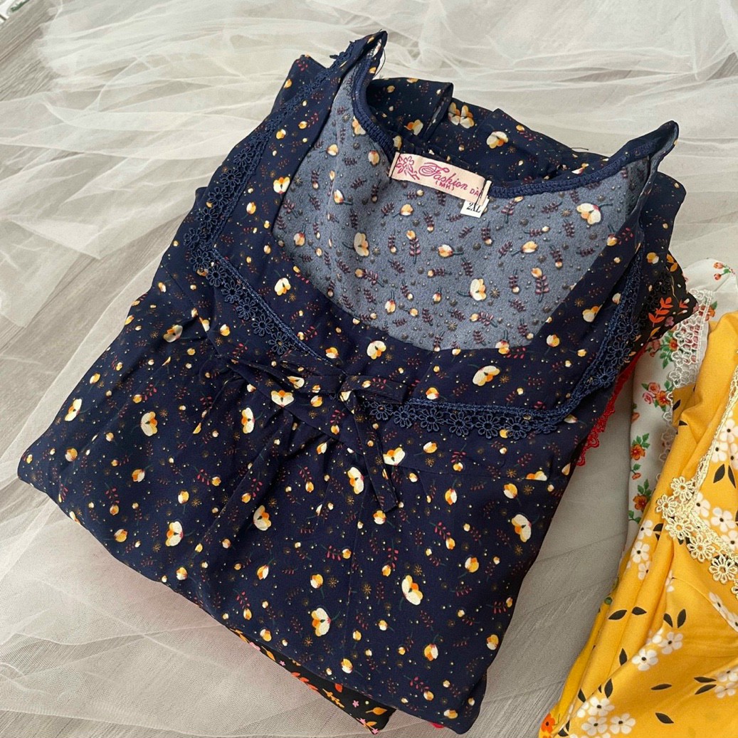 Set đồ nữ 9 tấc tay cánh tiên họa tiết hoa nhí siêu dễ thương Size M.XXL  CÓ TÚI QUẦNGIAO HOA NGẪU NHIÊN