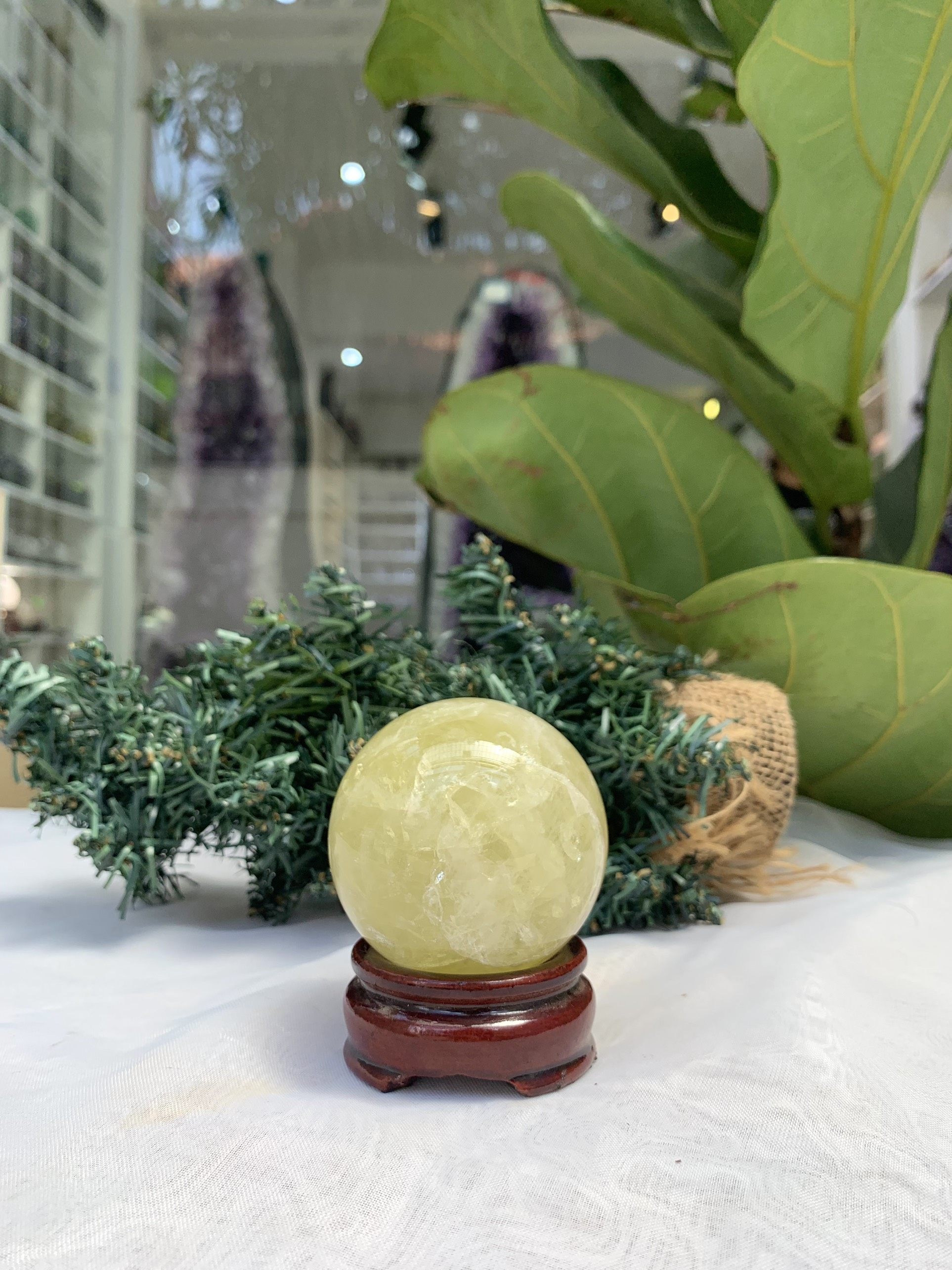Bi cầu Thạch Anh Vàng – Citrine Sphere (BV59) | CADA DECOR