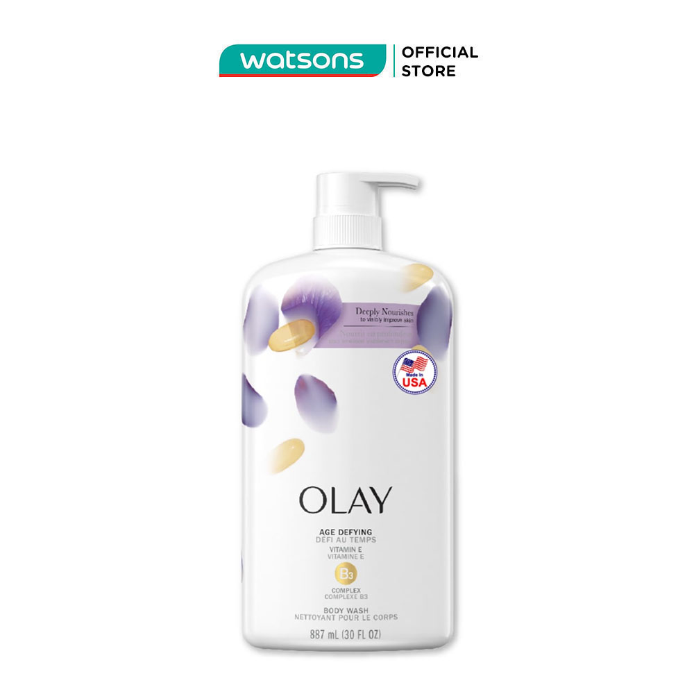 Sữa tắm olay age defying with vitamin e chống lão hóa 887ml
