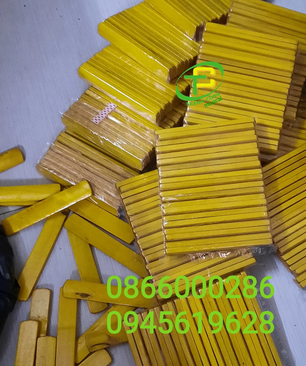 Combo 50 cặp thanh phách gỗ, phách gỗ học nhạc giá rẻ